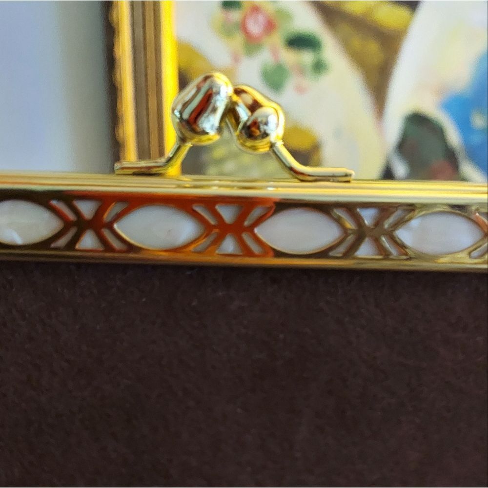 Vintage Roos Bros California Brown  Purse Bakelite Handle - Picture 9 of 15